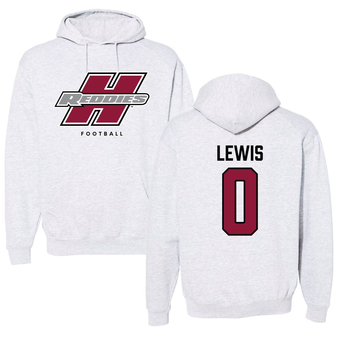 Henderson State University Football Gray Hoodie  - #0 Gary Lewis