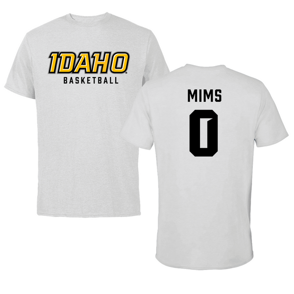 University of Idaho Basketball Gray Tee - #0 Julius Mims