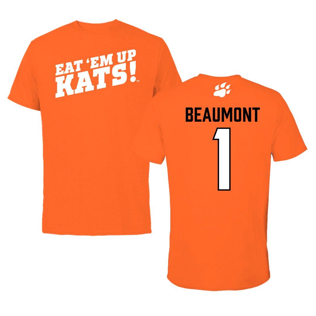 Sam Houston State University Basketball Orange Tee  - #1 CJ Beaumont