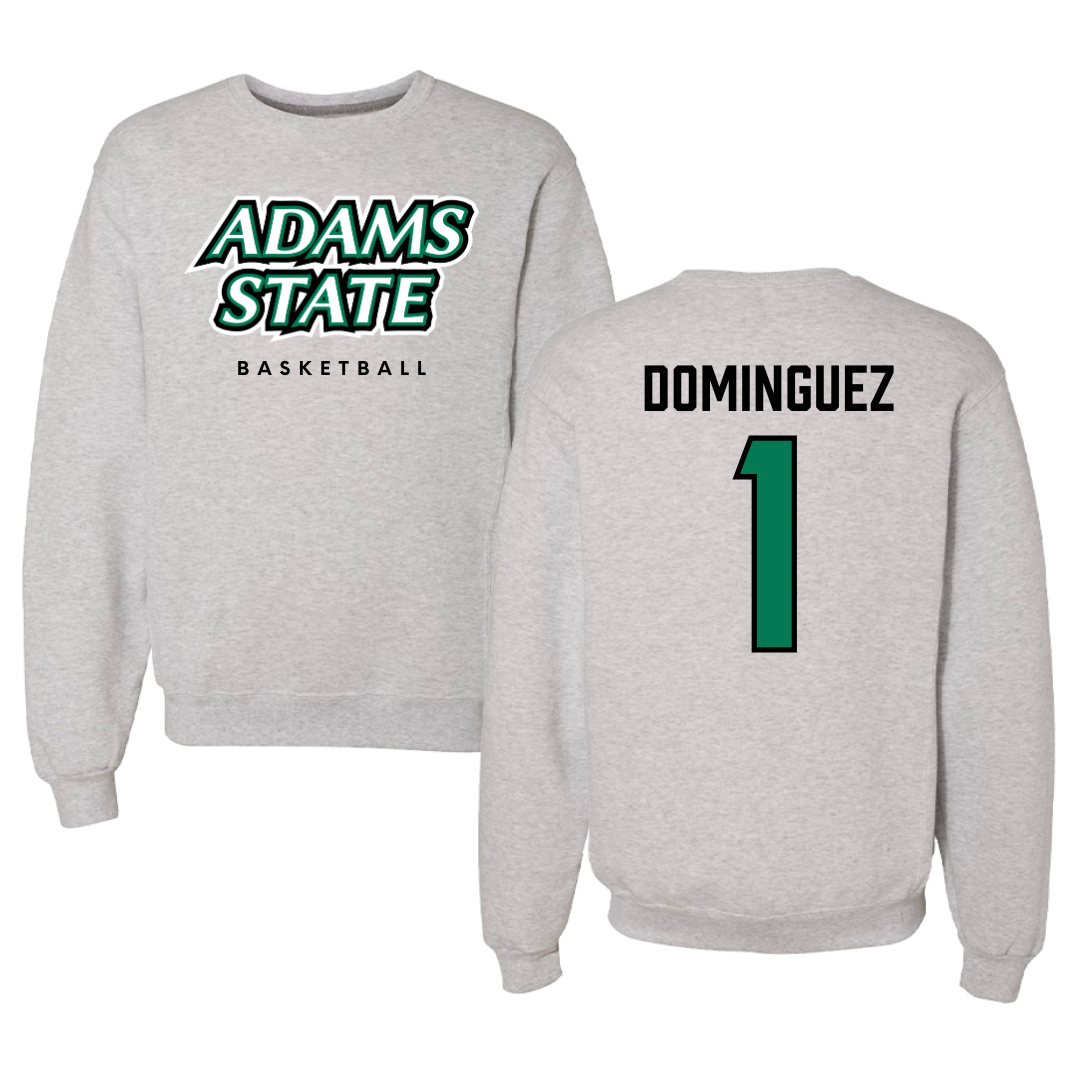 Adams State University Basketball Gray Crewneck  - #1 Harmanie Dominguez