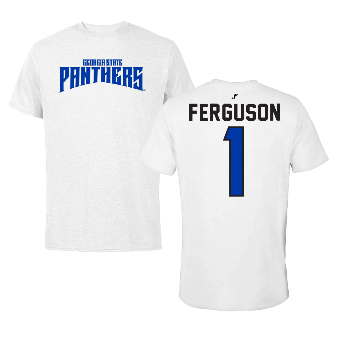 Georgia State University Basketball White Classic Performance Tee - #1 Malik Ferguson
