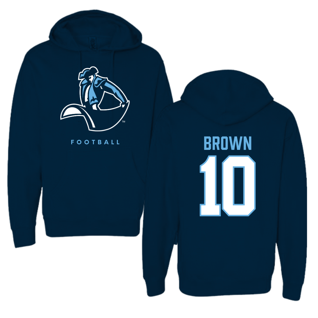 University of San Diego Football Navy Hoodie  - #10 Nathan Brown