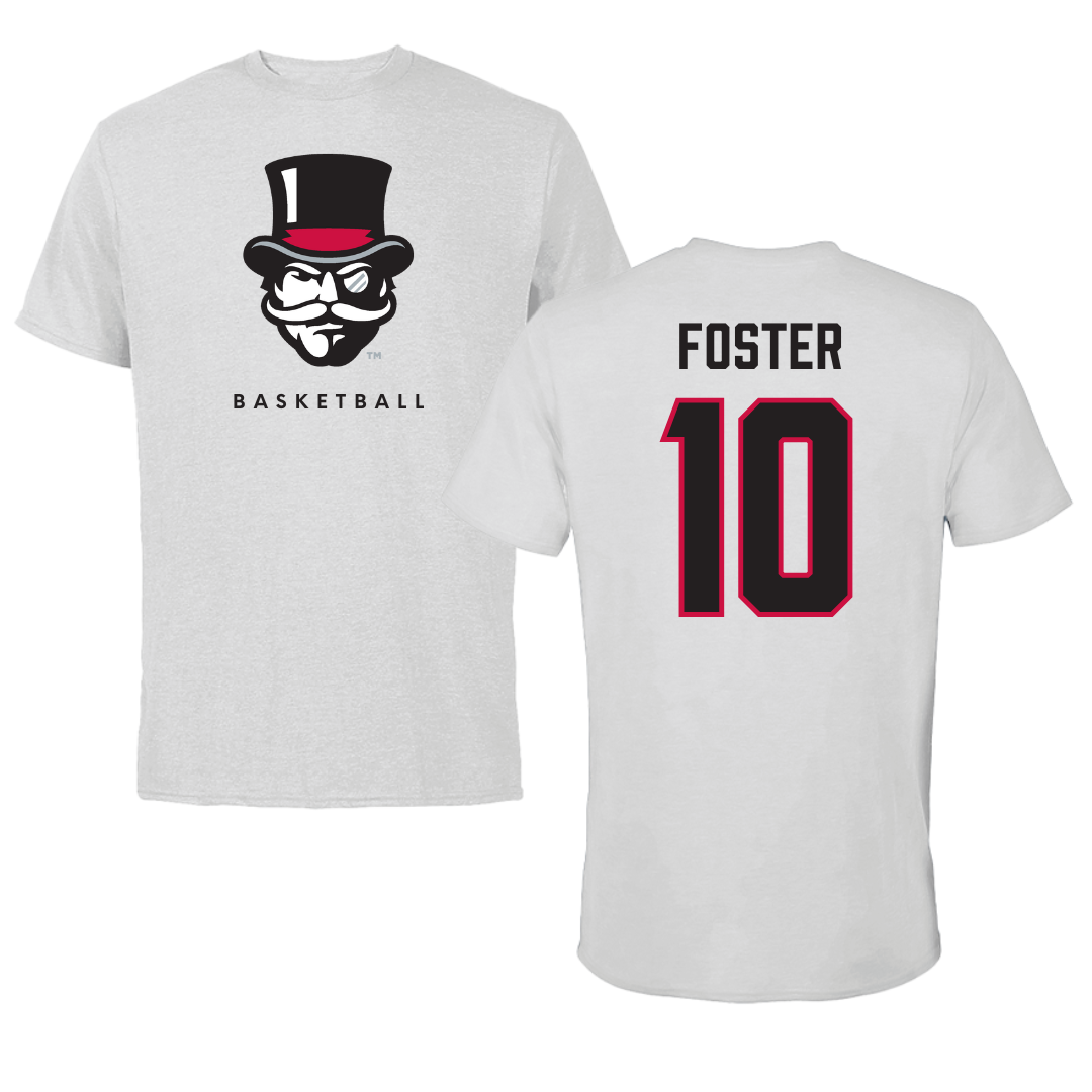 Austin Peay State University Basketball Gray Mascot Tee - #10 La’Nya Foster