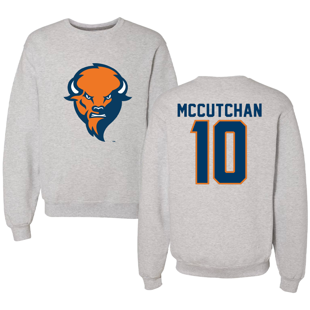 Bucknell University Softball Gray Crewneck - #10 Hailey McCutchan