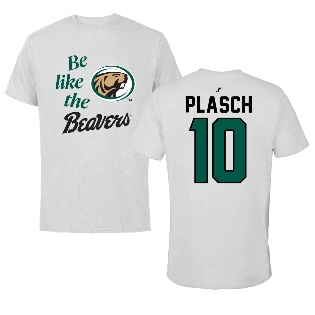 Bemidji State University Basketball Light Gray Be Like Us Performance Tee - #10 Tieryn Plasch