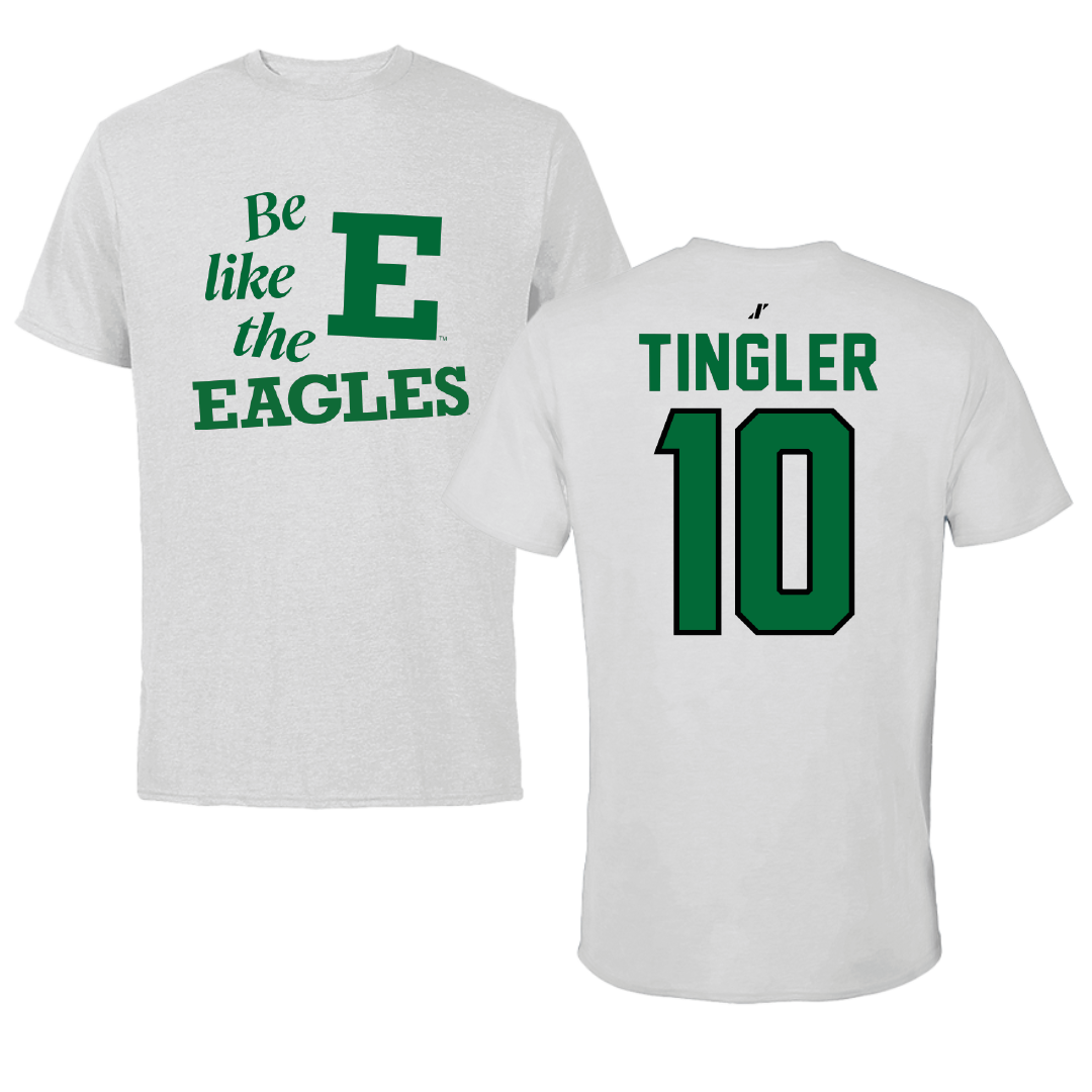 Eastern Michigan University Basketball Light Gray Be Like Us Tee - #10 Dillon Tingler