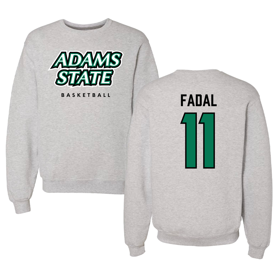 Adams State University Basketball Gray Crewneck  - #11 Austin Fadal