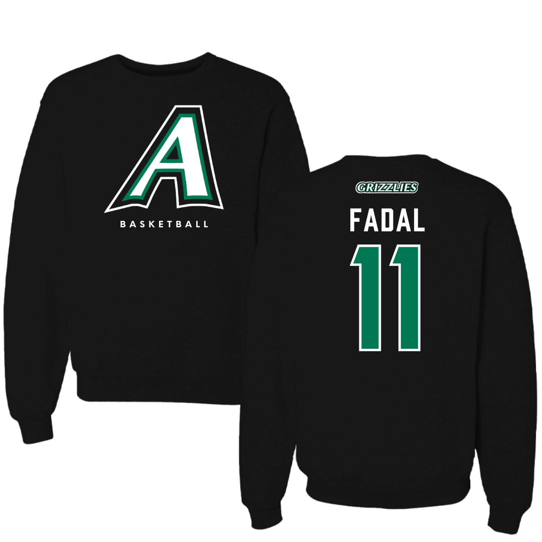 Adams State University Basketball Black Crewneck  - #11 Austin Fadal