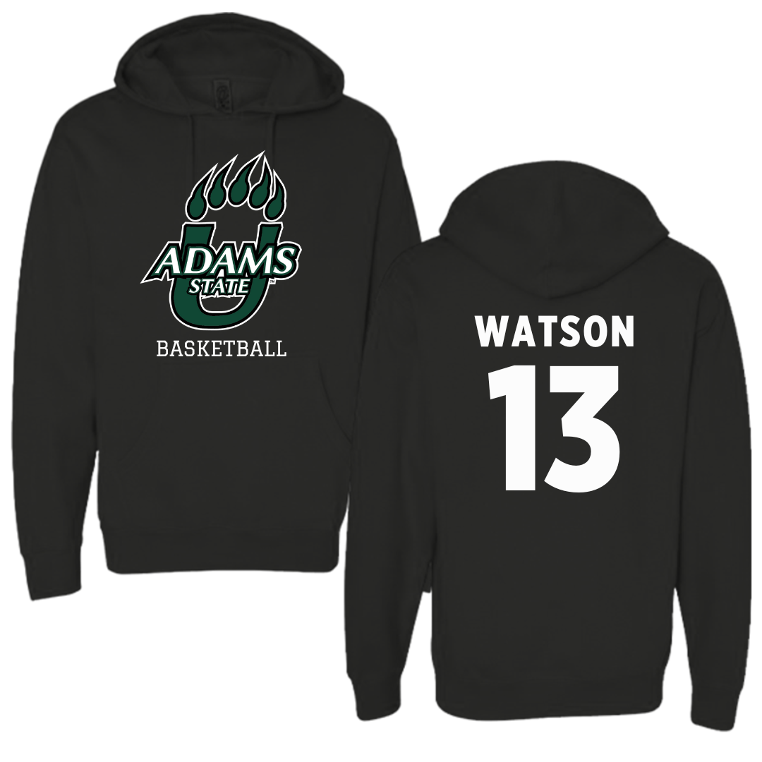 Adams State University Basketball Black Hoodie  - #11 Elaina Watson