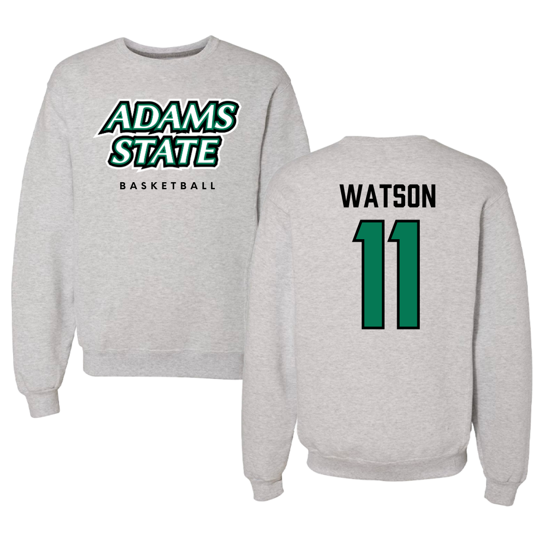 Adams State University Basketball Gray Crewneck  - #11 Elaina Watson