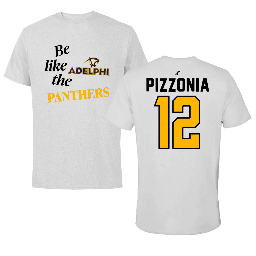 Adelphi University Baseball Light Gray Be Like Us Performance Tee - #12 Greyson Pizzonia