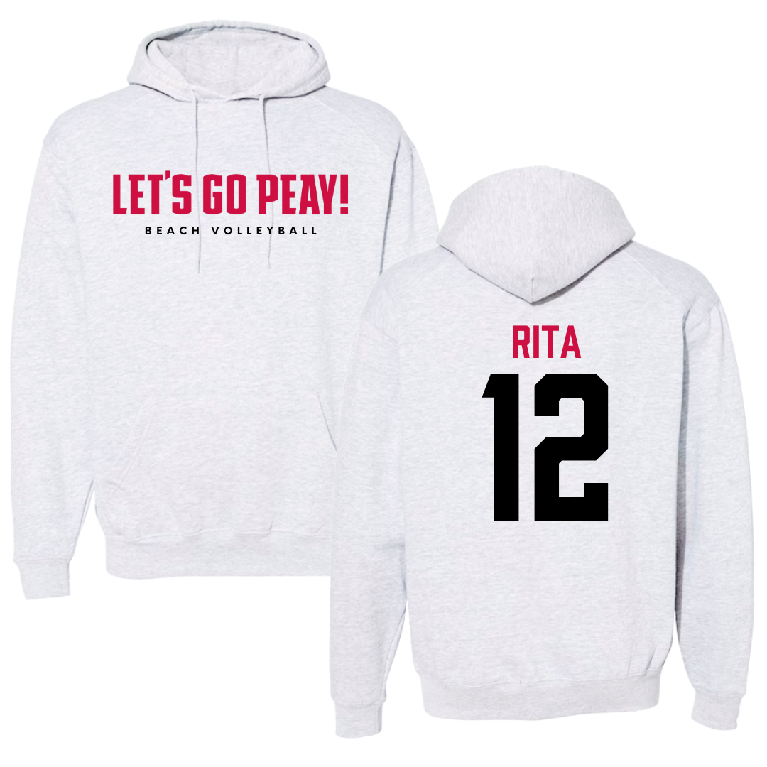 Austin Peay State University Beach Volleyball Gray Hoodie  - #12 Anna Rita