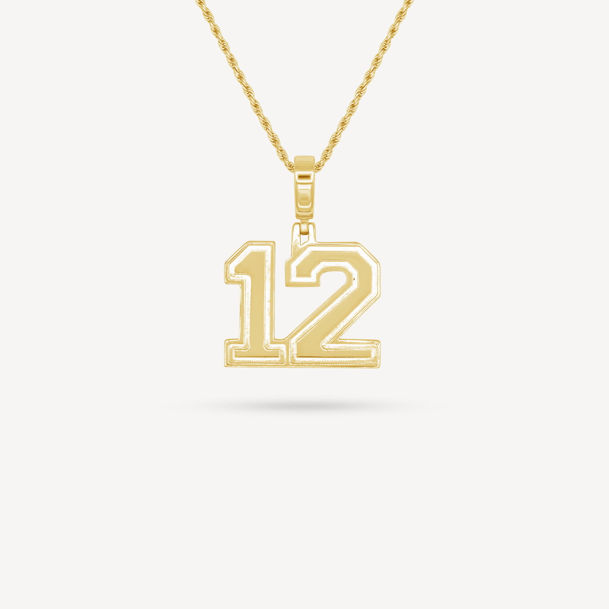 Gold Presidents Pendant and Chain - #12 Landon Lutz