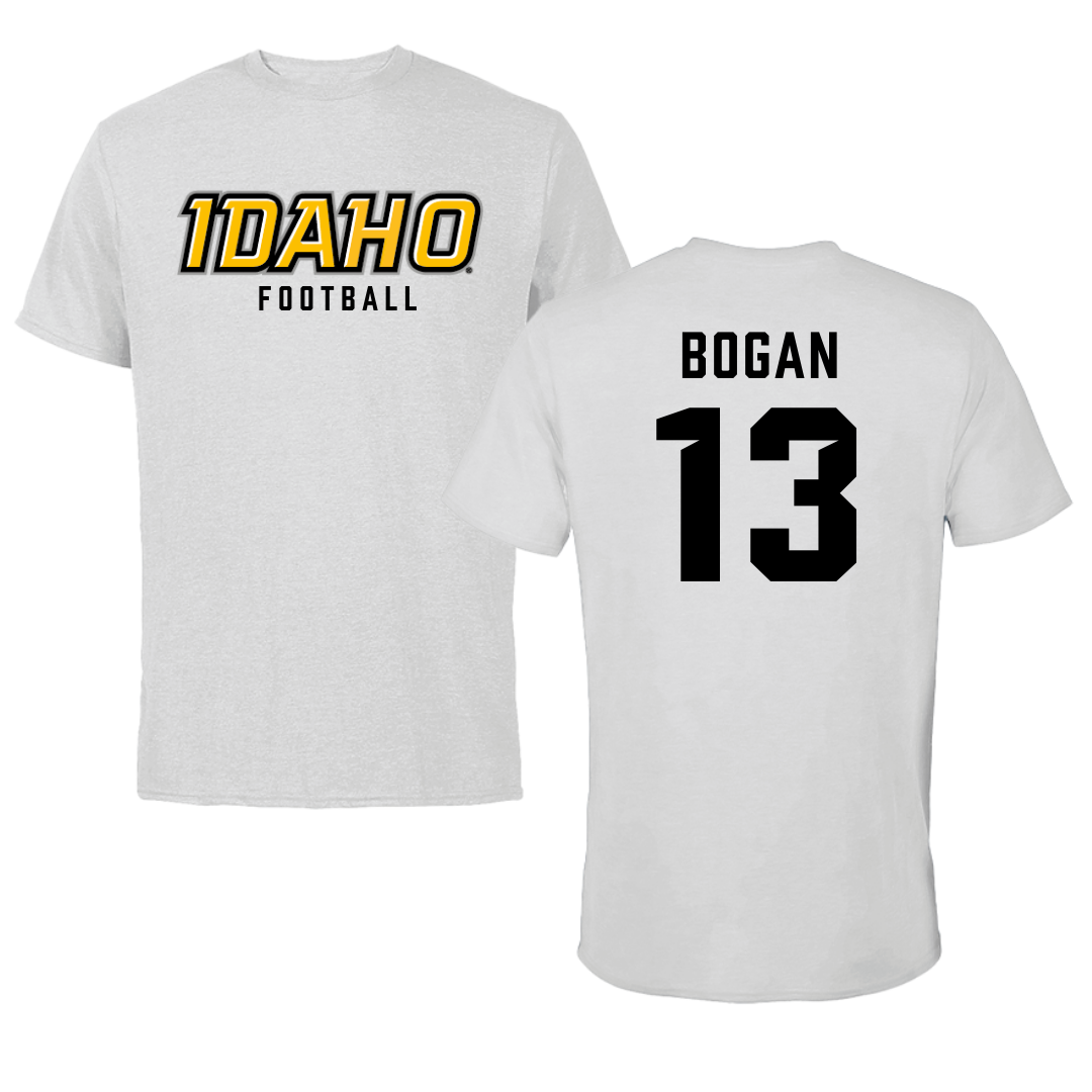 University of Idaho Football Gray Tee - #13 Chance Bogan
