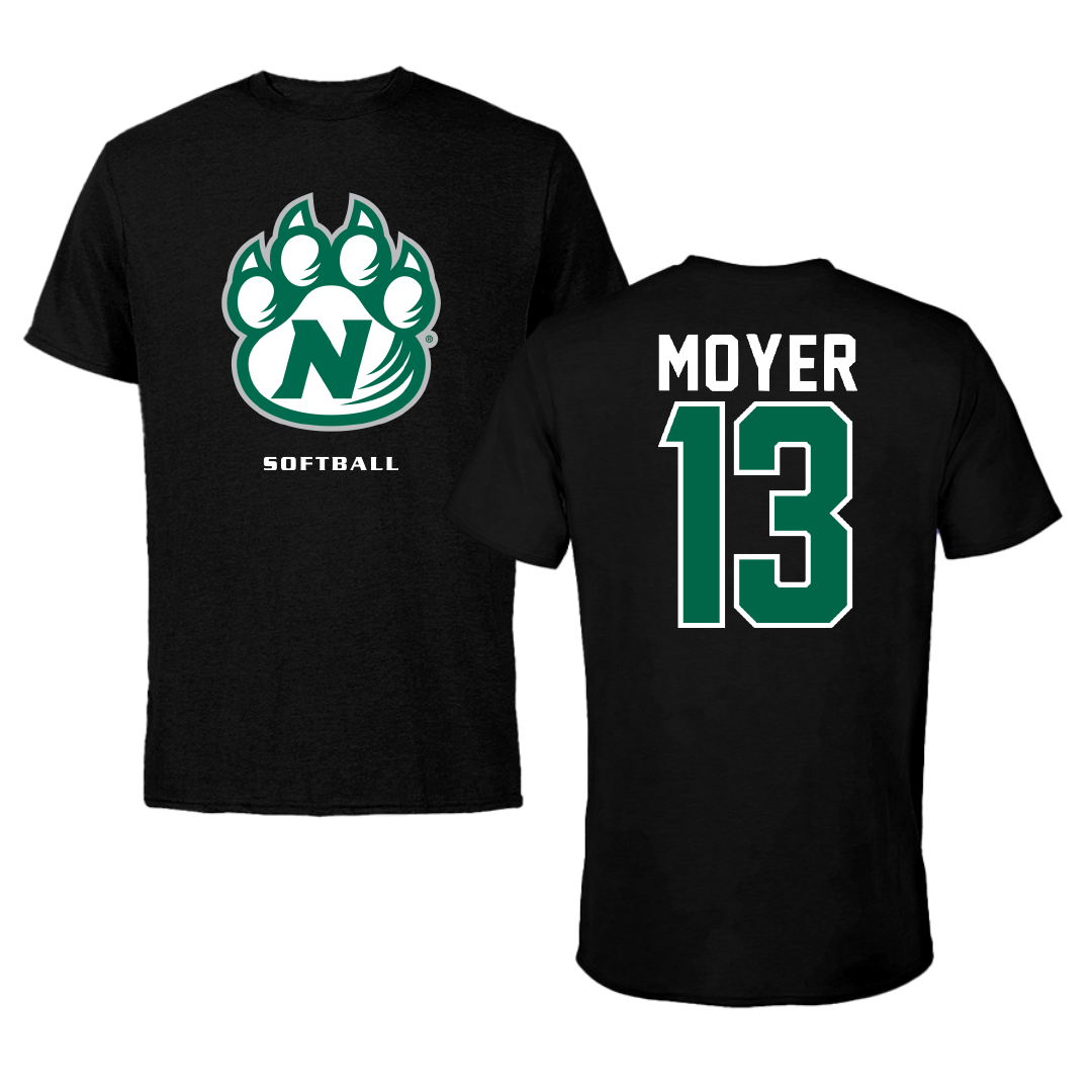 Northwest Missouri State University Softball Black Tee - #13 Olivia Moyer