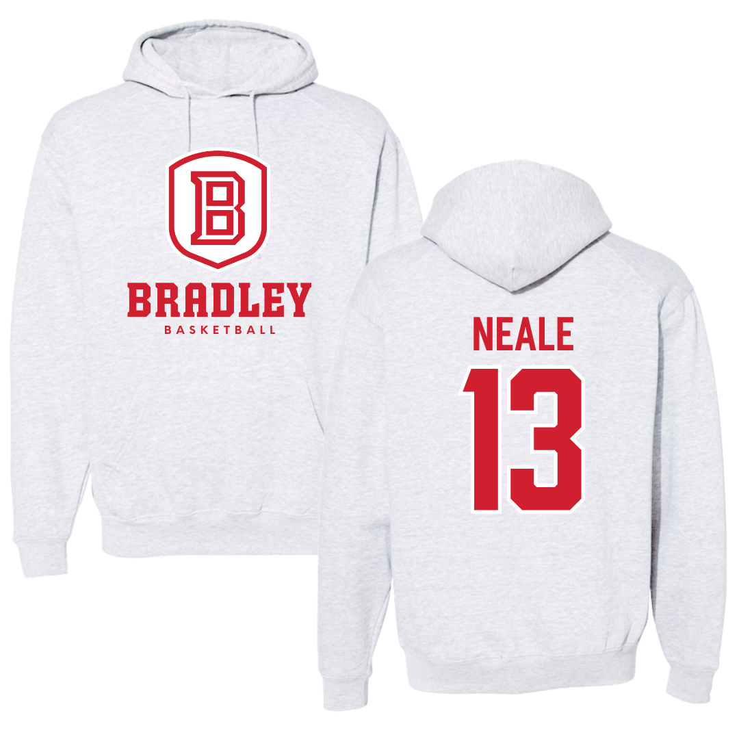 Bradley University Basketball Gray Hoodie  - #13 Sheyene Neale