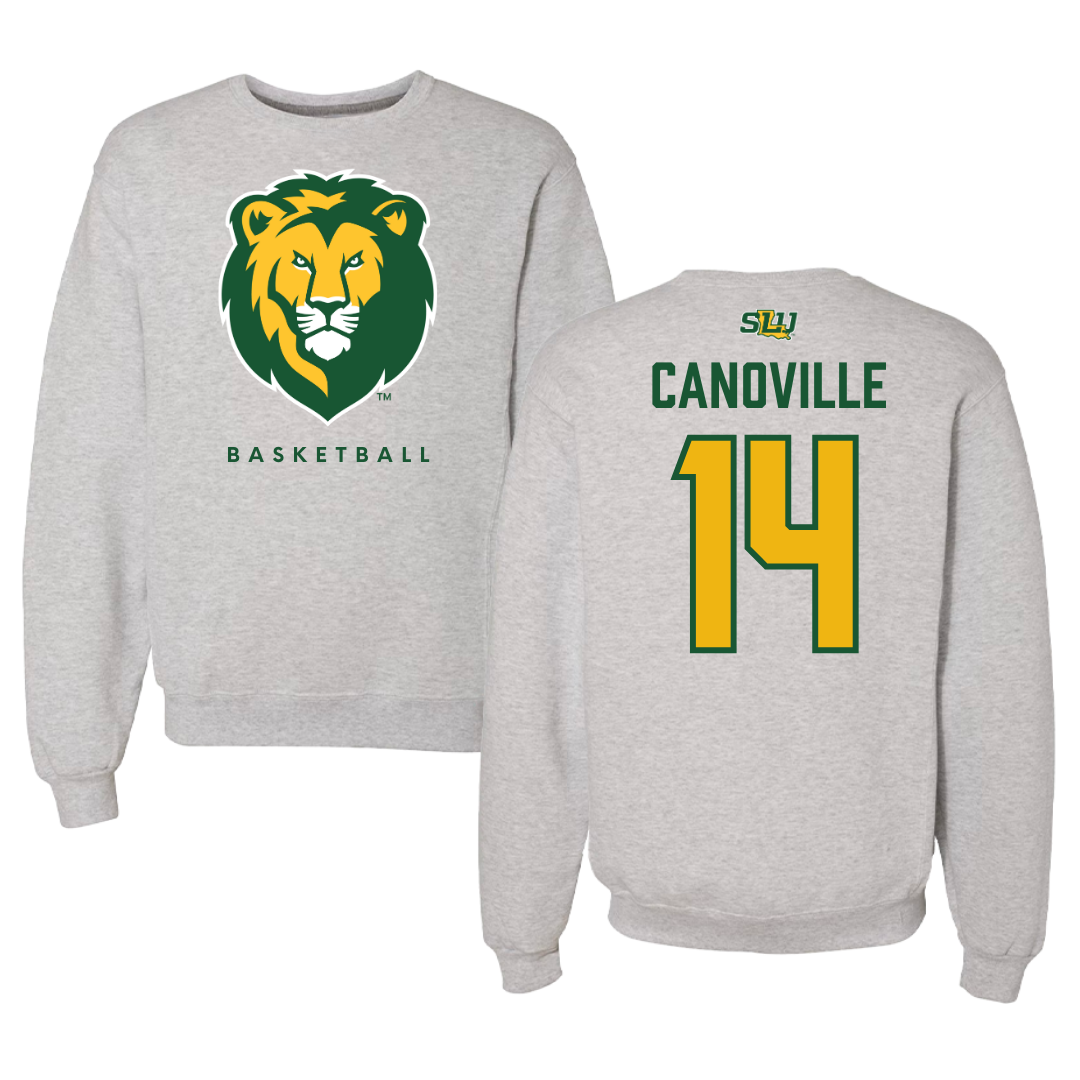 Southeastern Louisiana University Basketball Gray Crewneck  - #14 Dylan Canoville