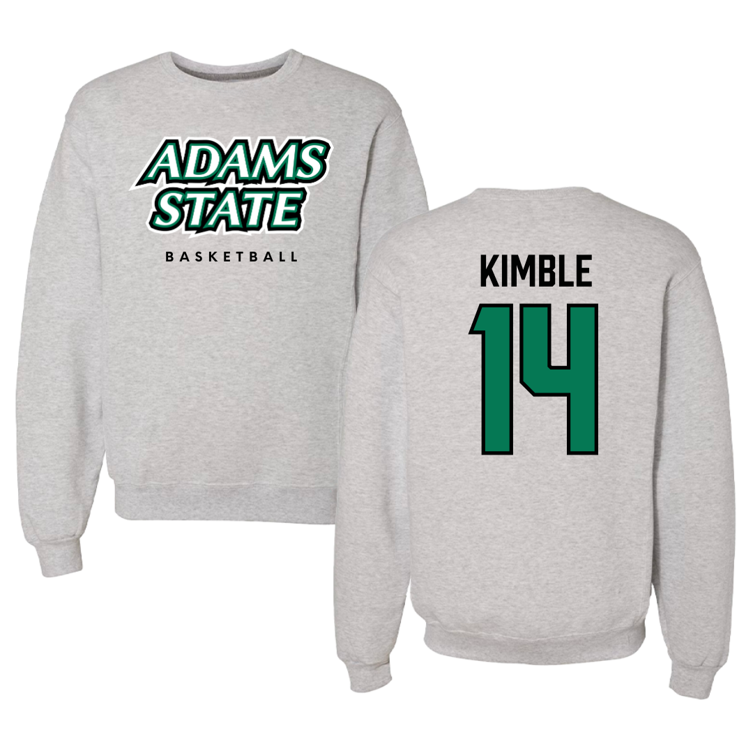 Adams State University Basketball Gray Crewneck  - #14 Cam Kimble