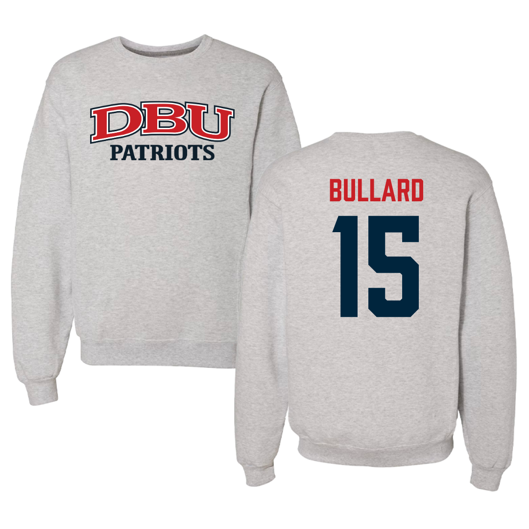Dallas Baptist University Basketball Gray Crewneck  - #15 Isaac Bullard