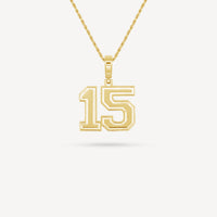 Gold Presidents Pendant and Chain - #15 Jaden Barnes