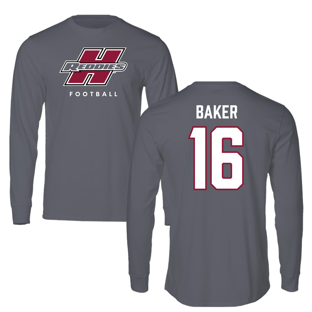 Henderson State University Football Gray Long Sleeve  - #16 Zach Baker