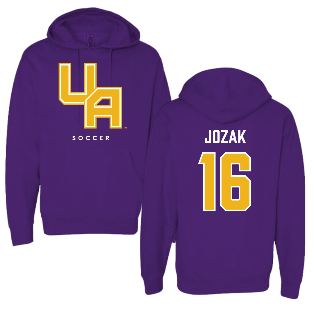 University at Albany Soccer Purple Hoodie  - #16 Emily Jozak
