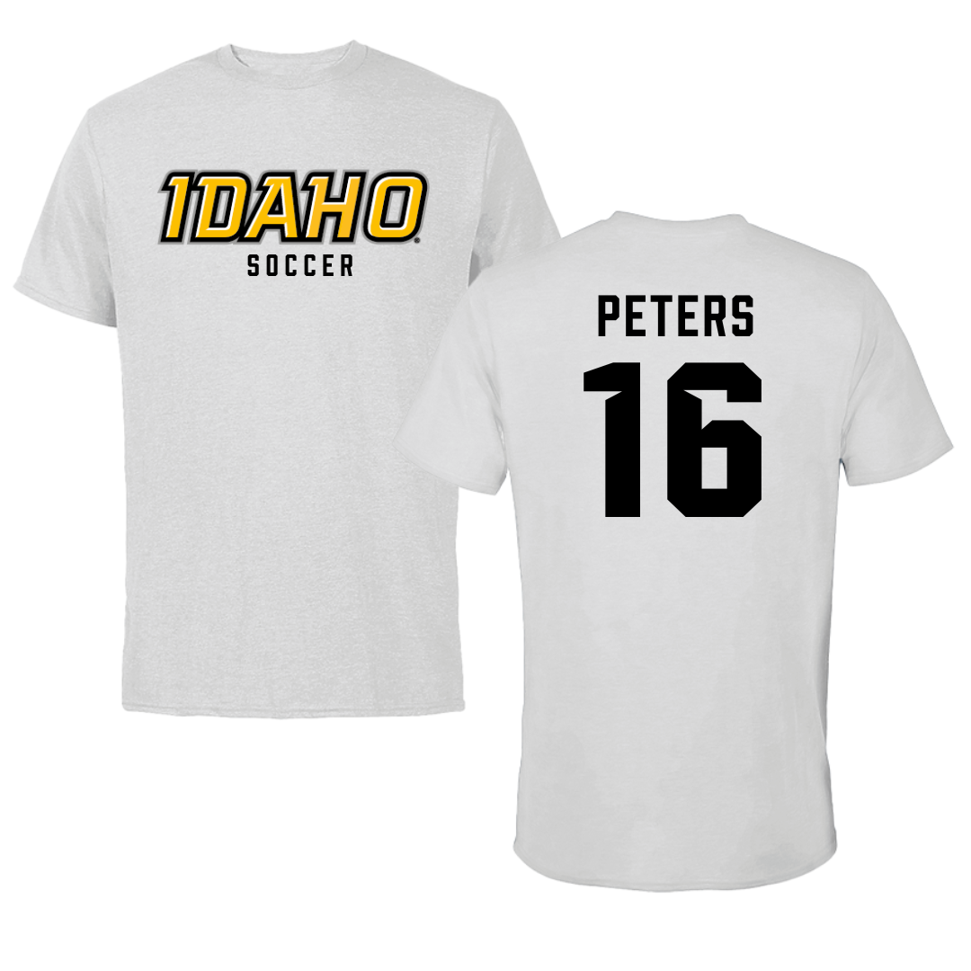University of Idaho Soccer Gray Tee - #16 Tori Peters