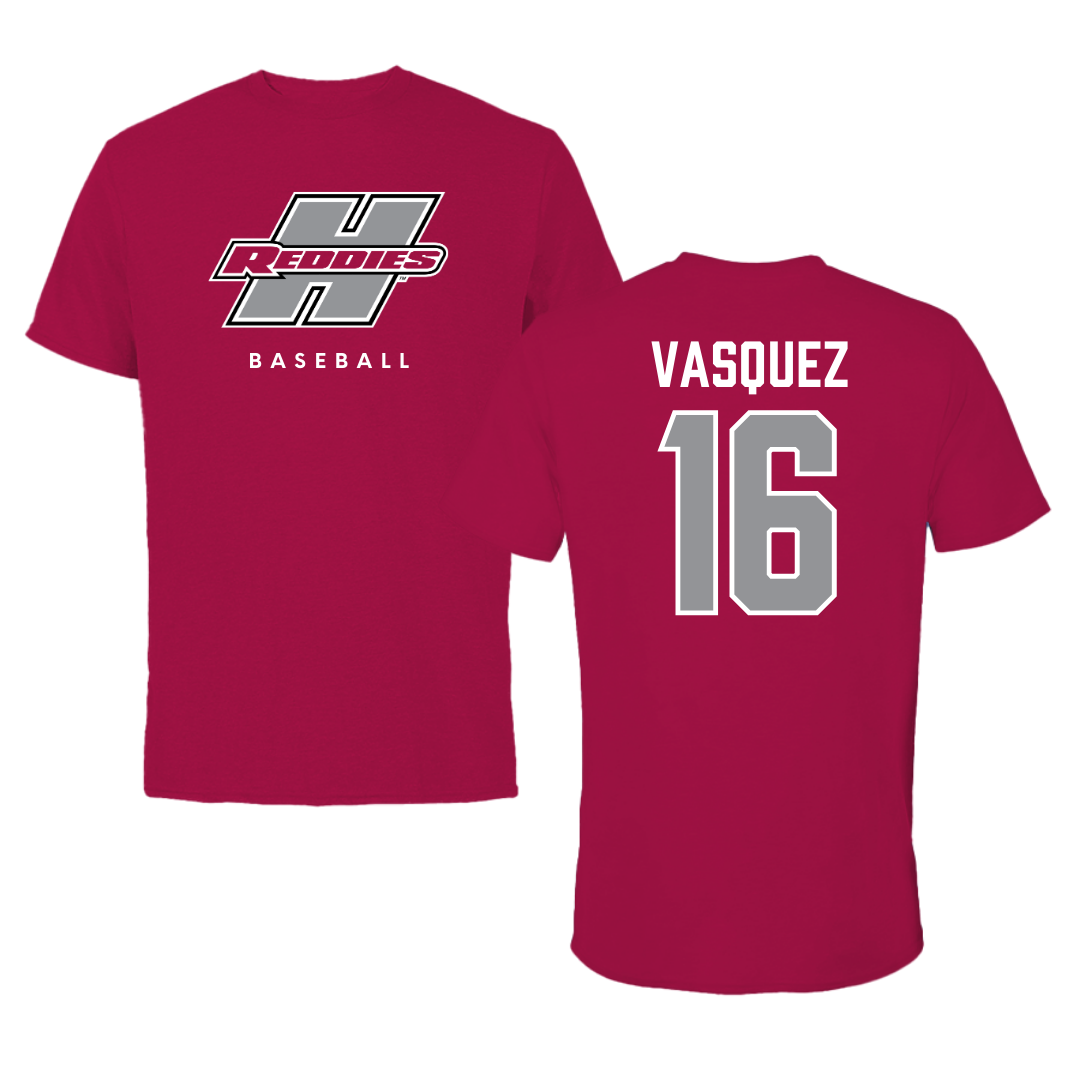 Henderson State University Baseball Cardinal Tee  - #16 Julio Vasquez
