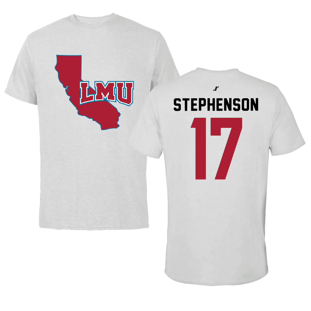 Loyola Marymount University Volleyball Light Gray State Tee - #17 Sophie Stephenson