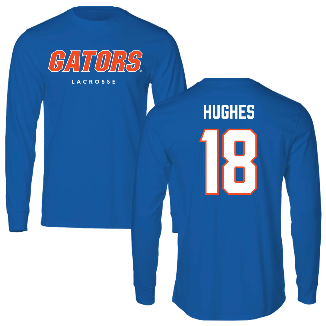 University of Florida Lacrosse True Royal Block Long Sleeve - #18 Samantha Hughes