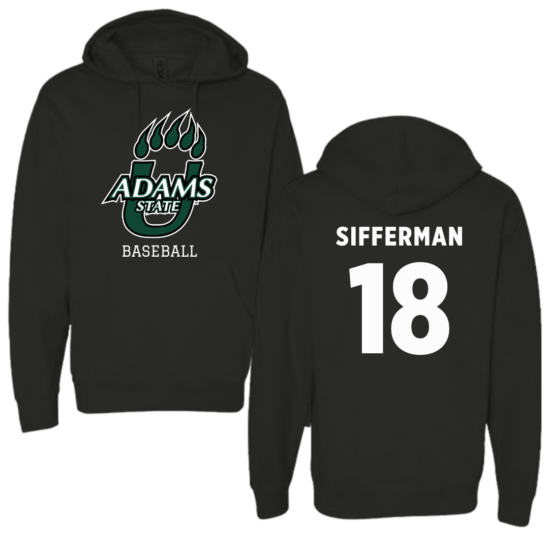 Adams State University Baseball Black Hoodie  - #18 Ray Sifferman