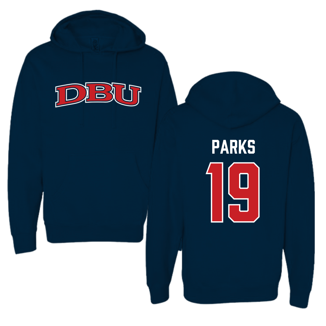Dallas Baptist University Soccer Navy Hoodie  - #19 Madison Parks
