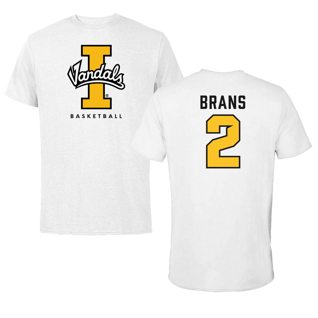 University of Idaho Basketball White Vandals Tee - #2 Sarah Brans