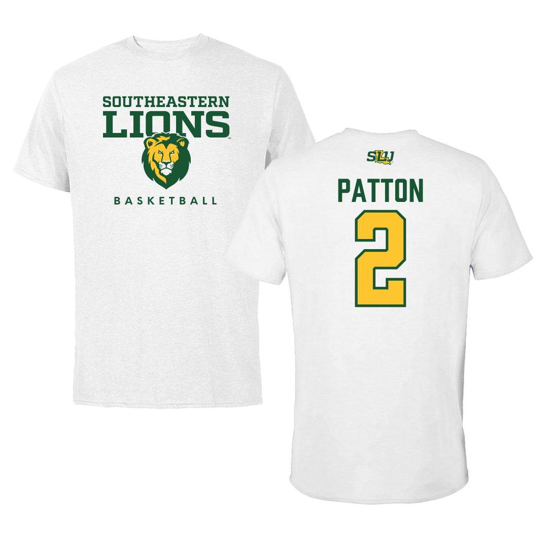 Southeastern Louisiana University Basketball White Tee  - #2 Arianna Patton