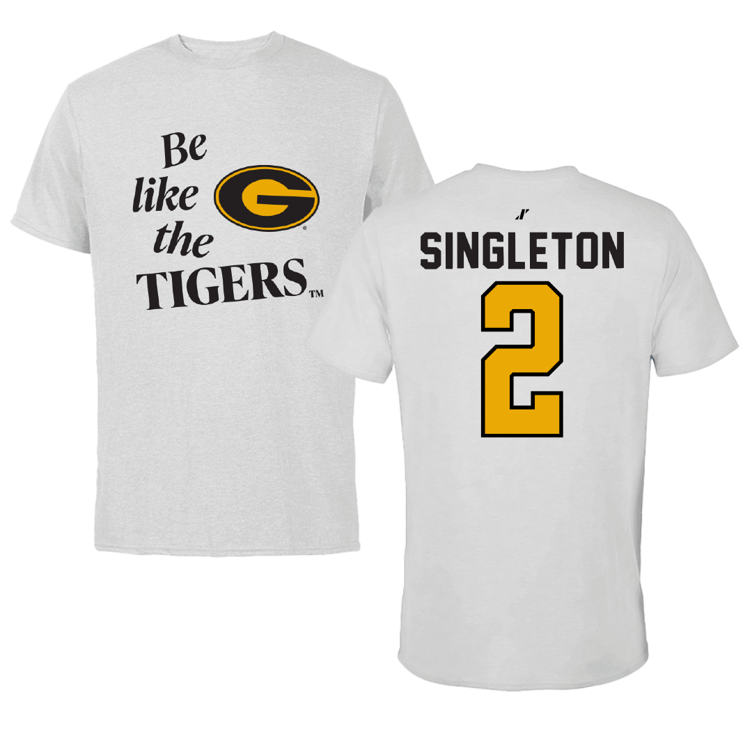 Grambling State University Soccer Light Gray Be Like Us Tee - #2 Naiya Singleton