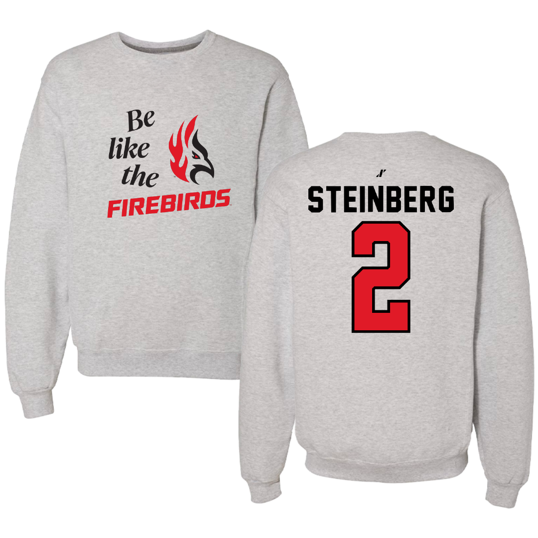 Carthage College Water Polo Light Gray Be Like Us Crewneck - #2 Grace Steinberg