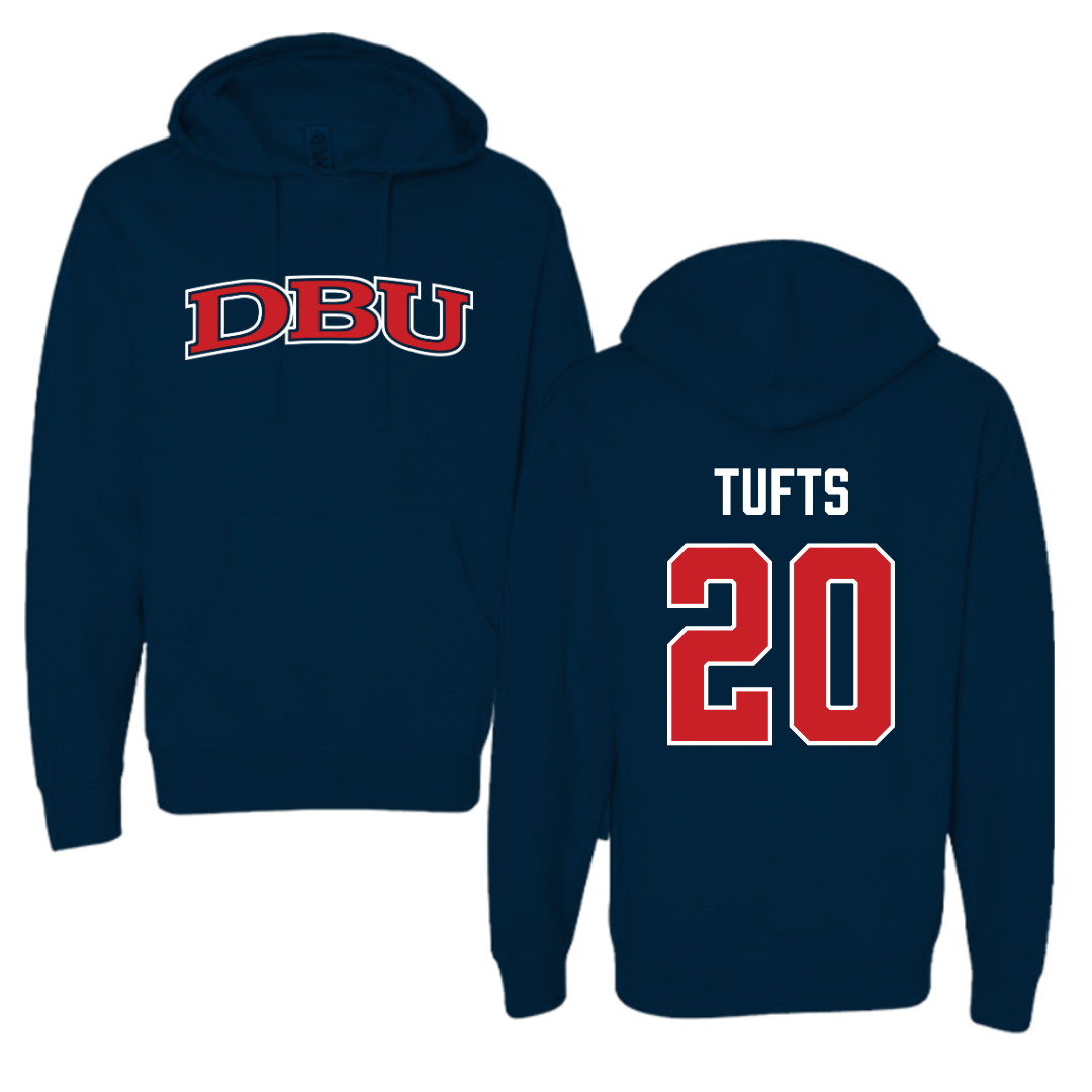 Dallas Baptist University Soccer Navy Hoodie  - #20 Taylor Tufts