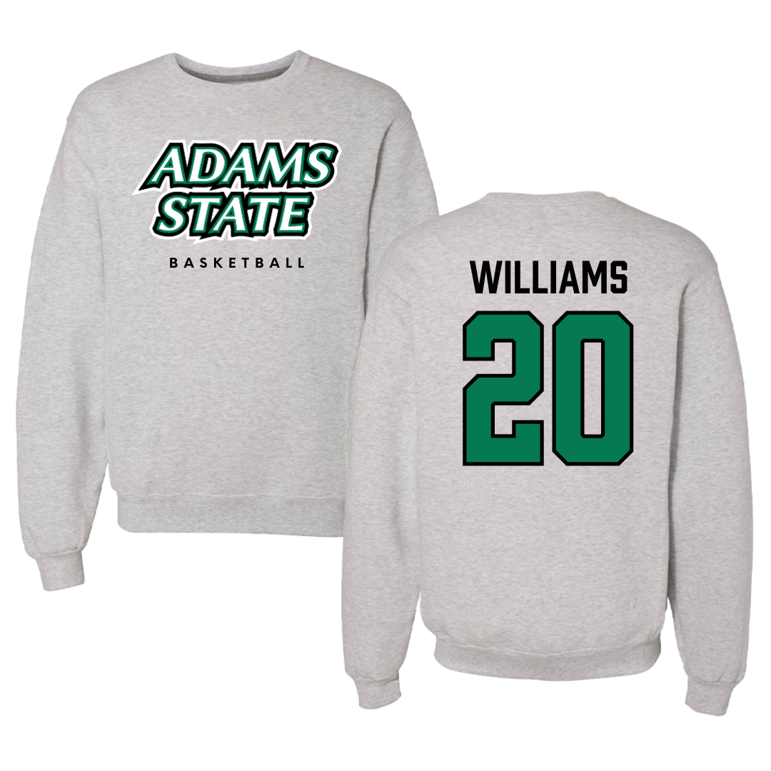 Adams State University Basketball Gray Crewneck  - #20 Luke Williams