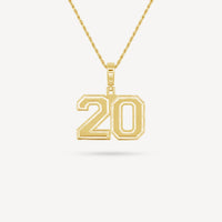 Gold Presidents Pendant and Chain - #20 Trevell Jordan