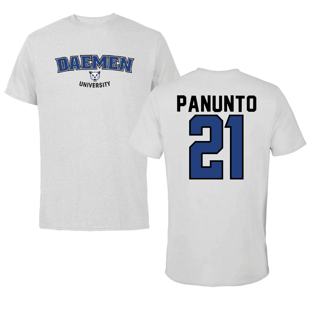 Daemen University Soccer Light Gray Tee - #21 Marco Panunto