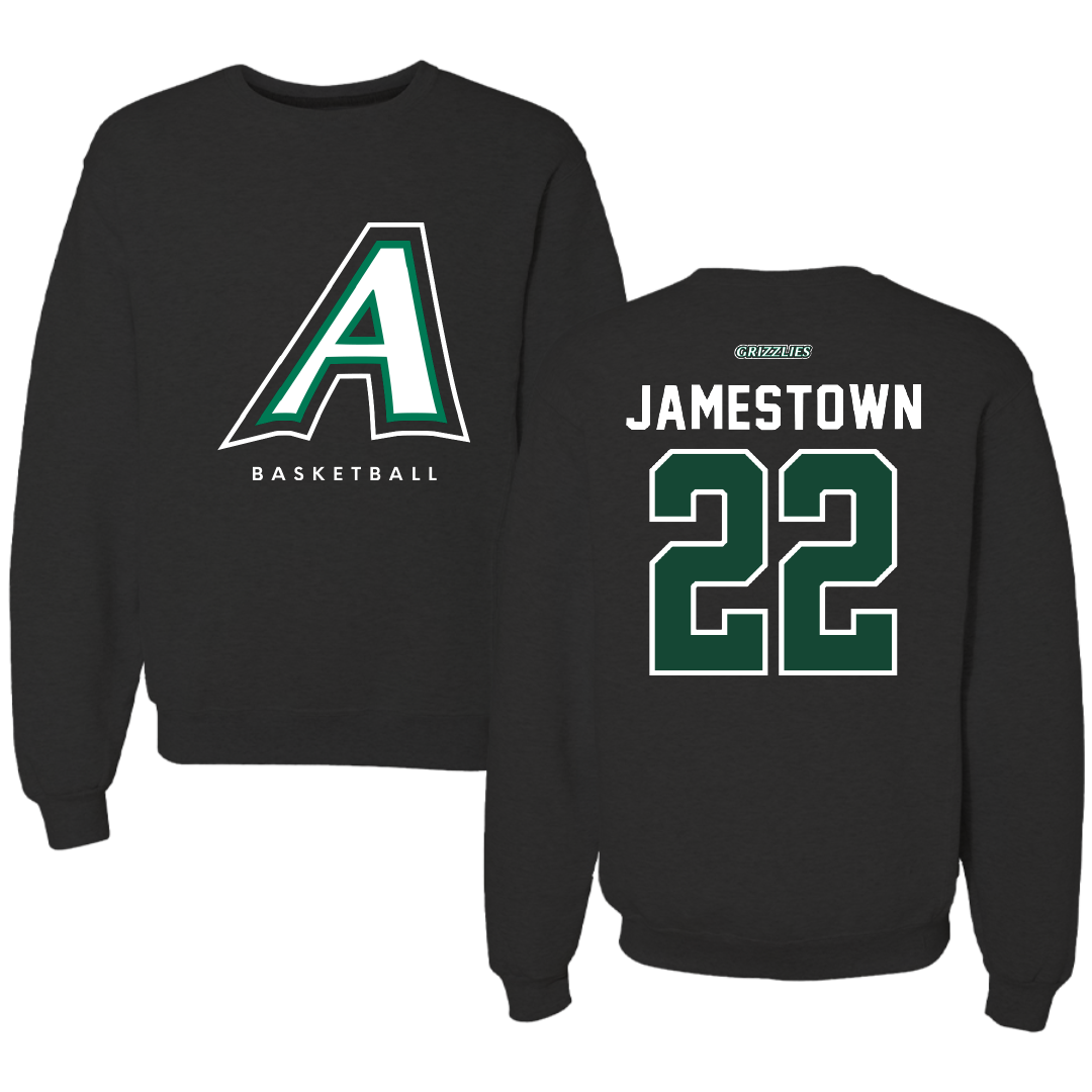 Adams State University Basketball Black Crewneck - #22 Tajaun Jamestown