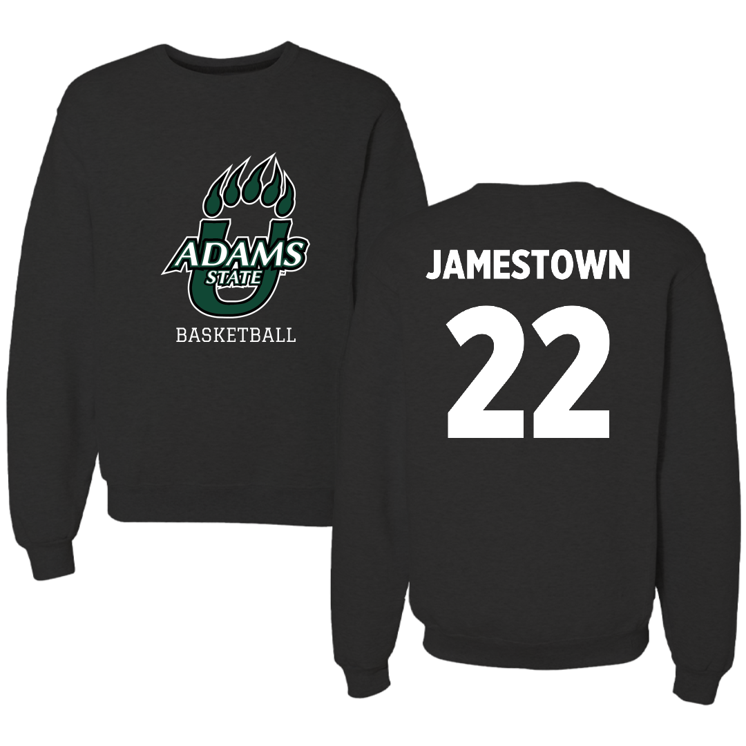 Adams State University Basketball Black State Crewneck - #22 Tajaun Jamestown