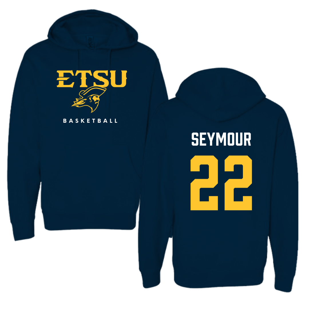 East Tennessee State University Basketball Navy Hoodie  - #22 Jaden Seymour