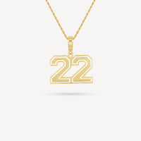 Gold Presidents Pendant and Chain - #22 Lydia Martyn