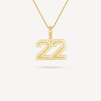 Gold Presidents Pendant and Chain - #22 Kyle Nuness