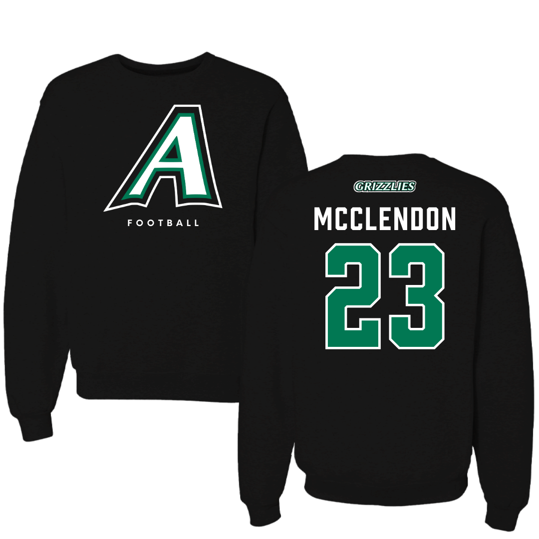 Adams State University Football Black Crewneck  - #23 Edward McClendon