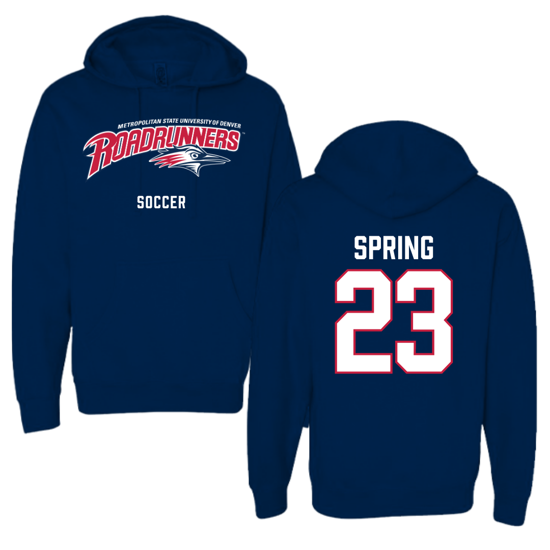 Metropolitan State University of Denver Soccer Navy Hoodie - #23 Sami Spring
