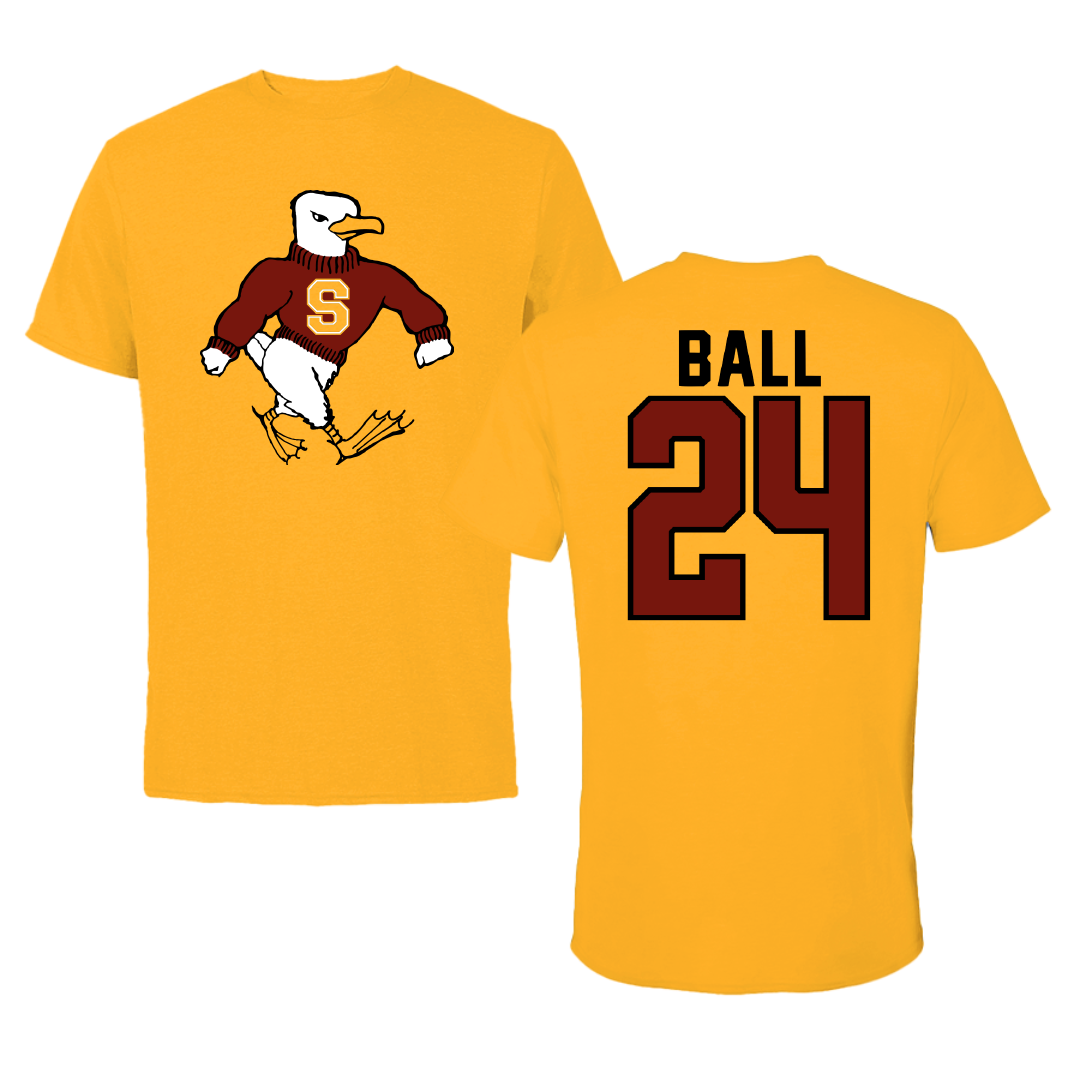 Salisbury University Basketball Gold Tee - #24 Tyler Ball