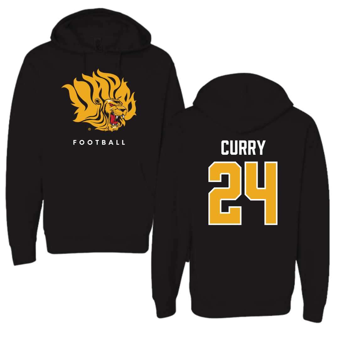University of Arkansas-Pine Bluff Football Black Hoodie  - #24 BJ Curry