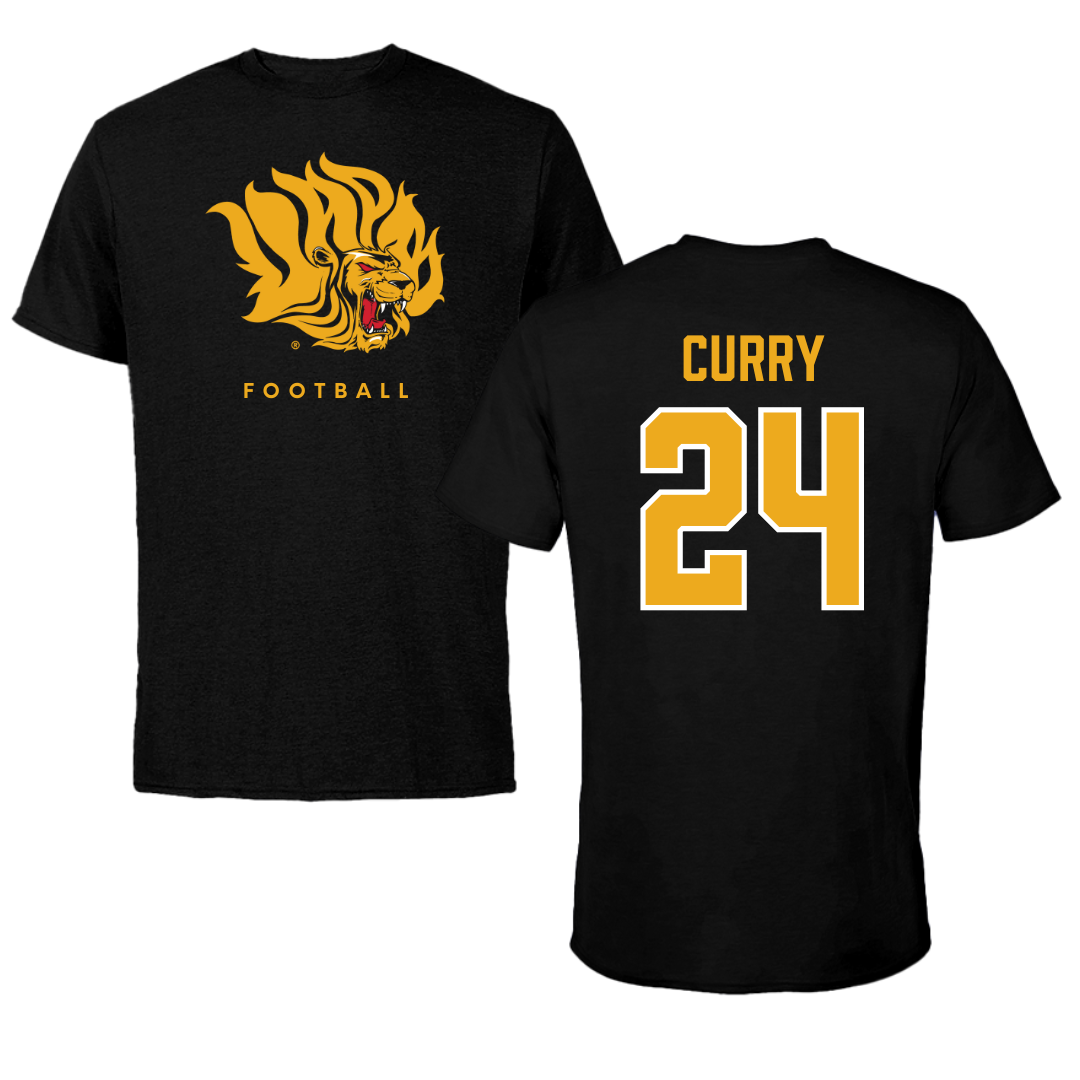 University of Arkansas-Pine Bluff Football Black Tee  - #24 BJ Curry